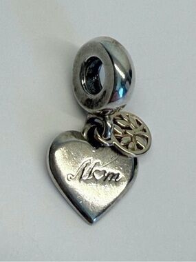 Pandora Mom Dangle Charm Heart Family Tree ALE 925 Sterling Silver